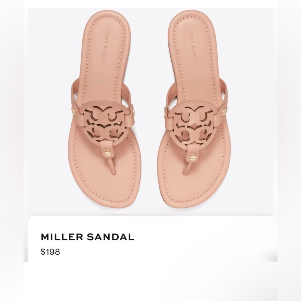Tory Burch Makeup Miller sandals size 9 Authentic perfect for summer gently used
